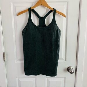 Lululemon Athletica Dark Green Ebb To Street Tank Top